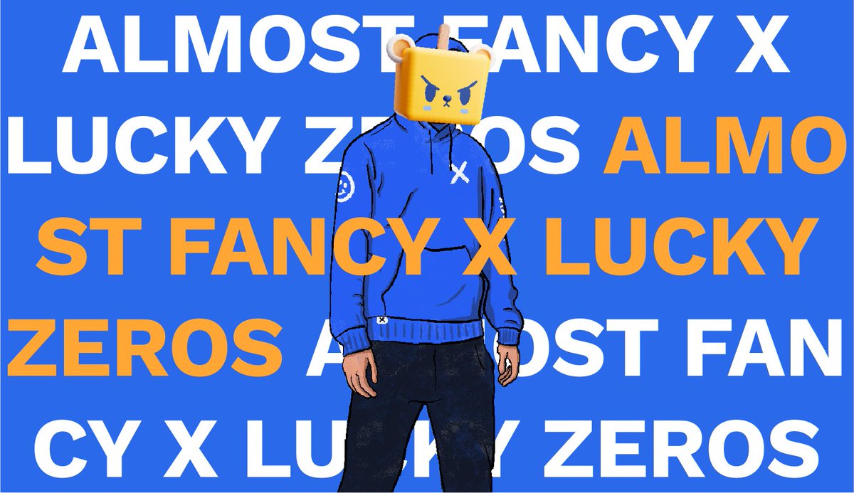 luckyzeros's tweet photo. We're excited to share that we are launch partner 003 for @almostfancy!

Free mint, free clothing. Almost Fancy is building a clothing and lifestyle brand, starting with their free mint.

As launch partners, we've got 75 mintpasses for our holders, as well as ███████ ❤️❌ https://t.co/RaGv9baquq
