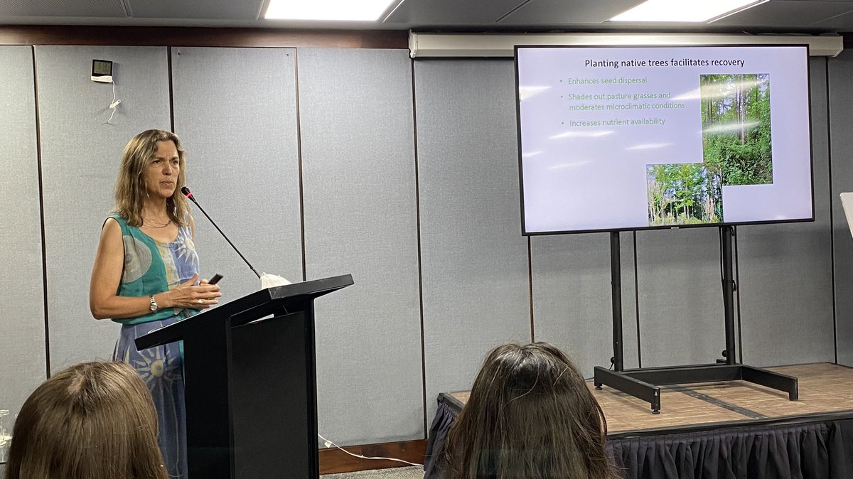 Science for Forest Restoration (@science4forests) on Twitter photo Two presentations from our theme issue today at #ATBC2022. Sergio Estrada Villegas & @daisydent presenting on seed dispersal for restoration. <a href="/KDHoll5/">Karen Holl</a> presenting on applied nucleation as an efficient method for planting trees. Two presentations from our theme issue today at #ATBC2022. Sergio Estrada Villegas & @daisydent presenting on seed dispersal for restoration. <a href="/KDHoll5/">Karen Holl</a> presenting on applied nucleation as an efficient method for planting trees.