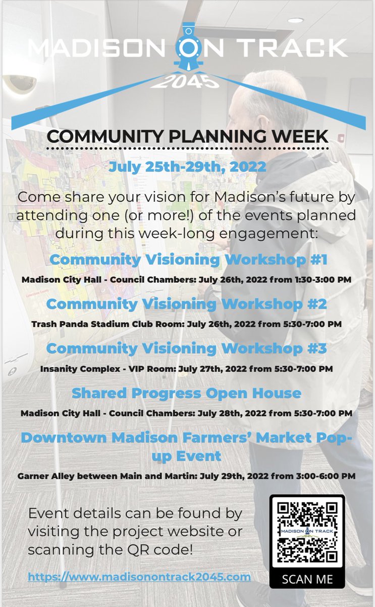 MadisonAlabama's tweet photo. Madison, its Community Planning Week! Read this for more information! https://t.co/nTu8AbIe9l
