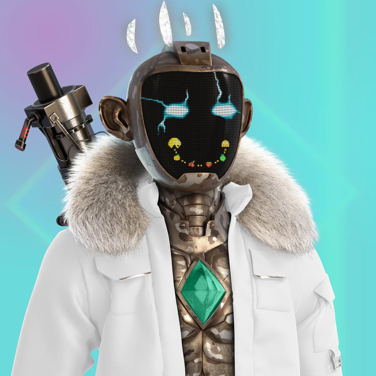 ◇◈◆ If there's an NFT with a better 3D modelled jacket out there, I ain't seen it. The attention to detail is so 🎯.

20th July Mint Date! 

DAILY WL giveaways in discord!

Turn 🔔 on and join us in discord NOW!
discord.gg/Millenabots 

#NFTs #NFTCommunity #NFTCollection