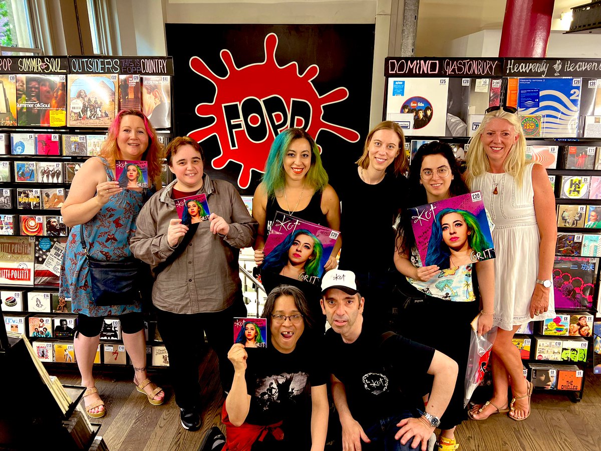 FoppCovent's tweet photo. Huge thanks to @thekutgirlsrock for playing in store today! 

Sales of the CD outsold The Beatles (just today 😅) 

Signed copies of the CD &amp; vinyl available 📝

#TeamRazors #FoppCovent #GetToFopp #FoppLive https://t.co/pCQZUER1JL
