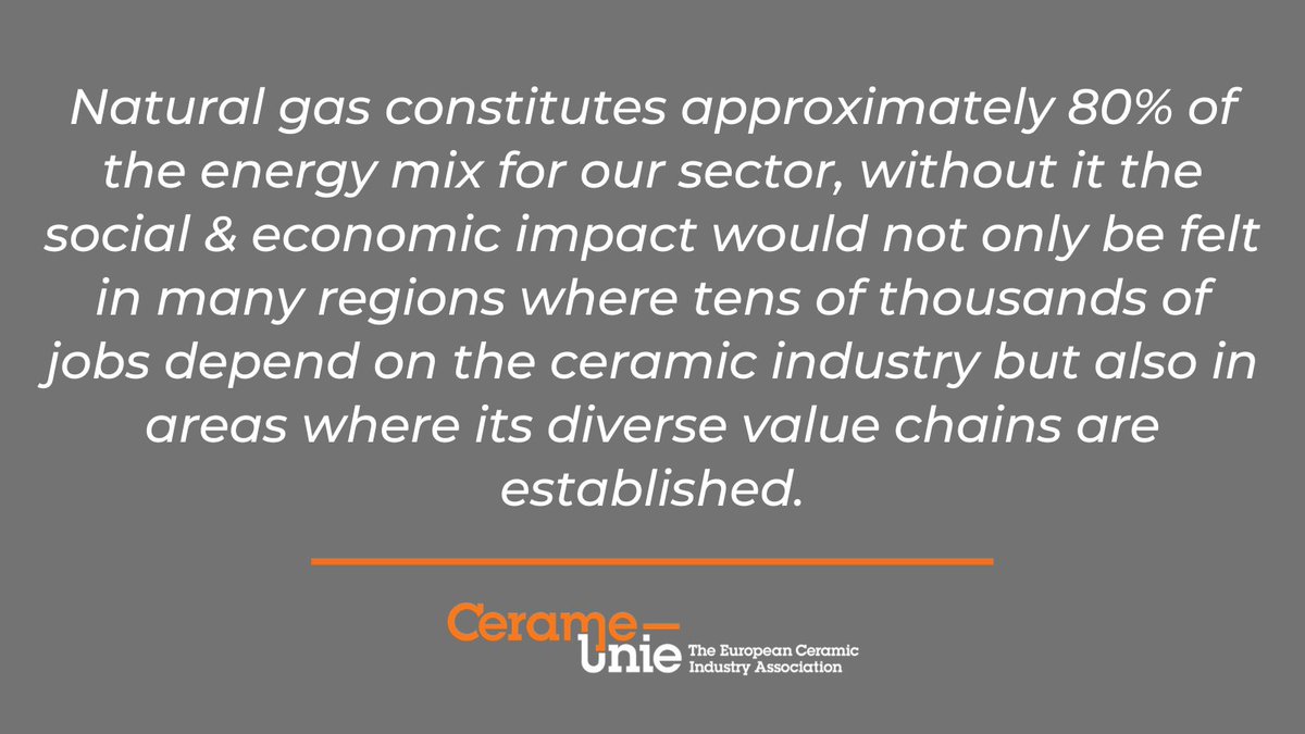 CerameUnie's tweet image. In letters sent to Commissioner @ThierryBreton &amp;amp; @KadriSimson, @CerameUnie call on the Commission to consider ceramics as a priority sector in terms of access to natural gas under the upcoming Commission Guidelines. 

Full Letters👉bit.ly/3ANev3p