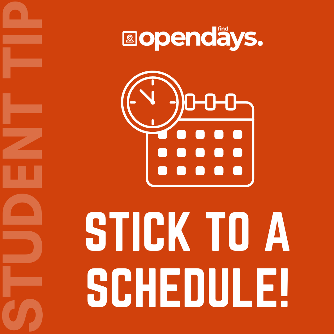 Whatever works for you, do it!

Finding a schedule that works for you is so important, especially when it comes to education because you can juggle your education and your free time more efficiently.

Trust us - stick to your schedule!

#FindOpendDays #Schedule #Timings #Planning