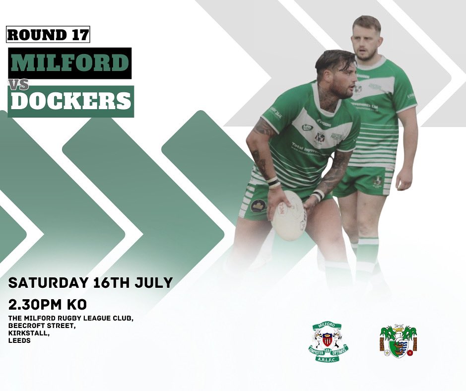 Hull Dockers on Twitter "This week the first team have another away