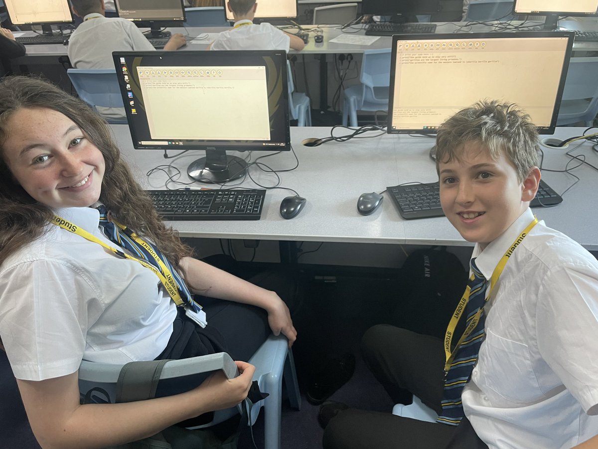 WingfieldICT's tweet image. An introductory lesson to programming in Python for Y9 🐍 #codewithMU #letscode