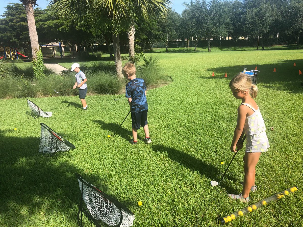 TGA_Sports's tweet photo. Our golf summer camp has been running for the past few weeks, and our TGA athletes at TGA Southwest FL are focusing on their golf skills this month and learning the fundamentals of the sport. https://t.co/owiVBtFbFz
