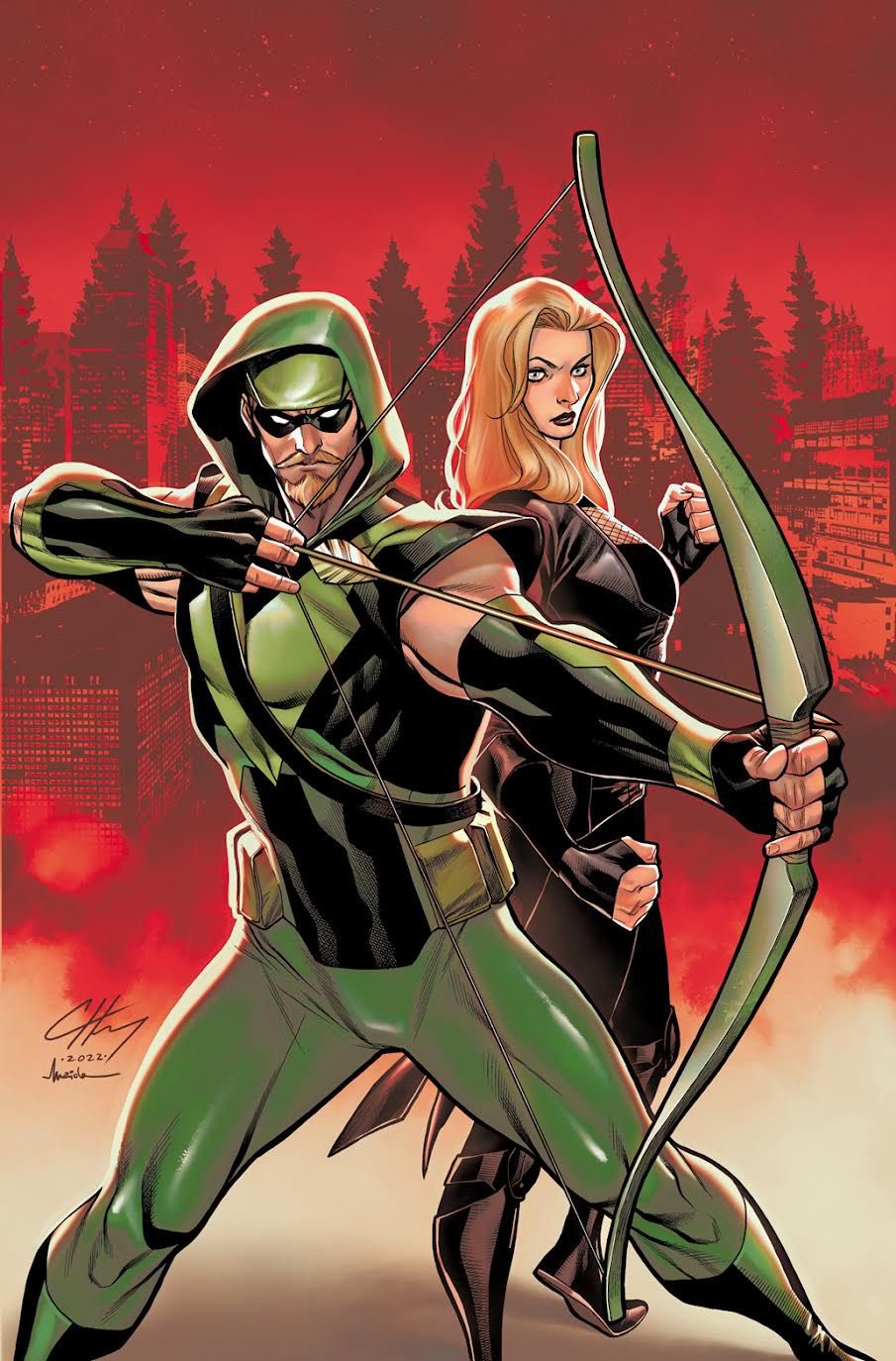 Green sales arrow hat