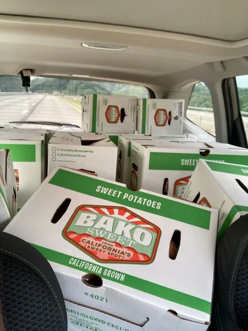 iwpgh's tweet photo. IW friends and team members are spreading Good Vibes this week with @412FoodRescue! On one mission, @jimcjen rescued a carload of sweet potatoes!

412 Food Rescue saves food from waste &amp; delivers it to nonprofits that serve those experiencing food insecurity.
#IWGoodVibes https://t.co/n8RfBJTytz