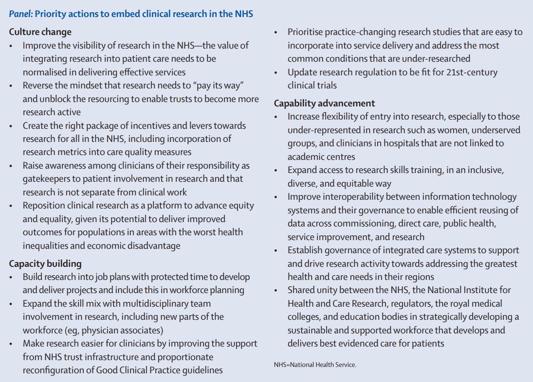 The Lancet (@thelancet) on Twitter photo Embedding research in the NHS to improve outcomes for patients is now on a statutory footing.
However, priority actions are needed—as outlined here by <a href="/CHToh1/">Prof Cheng-Hock Toh CBE</a> & Richard Haynes: hubs.li/Q01gMMmw0 Embedding research in the NHS to improve outcomes for patients is now on a statutory footing.
However, priority actions are needed—as outlined here by <a href="/CHToh1/">Prof Cheng-Hock Toh CBE</a> & Richard Haynes: hubs.li/Q01gMMmw0