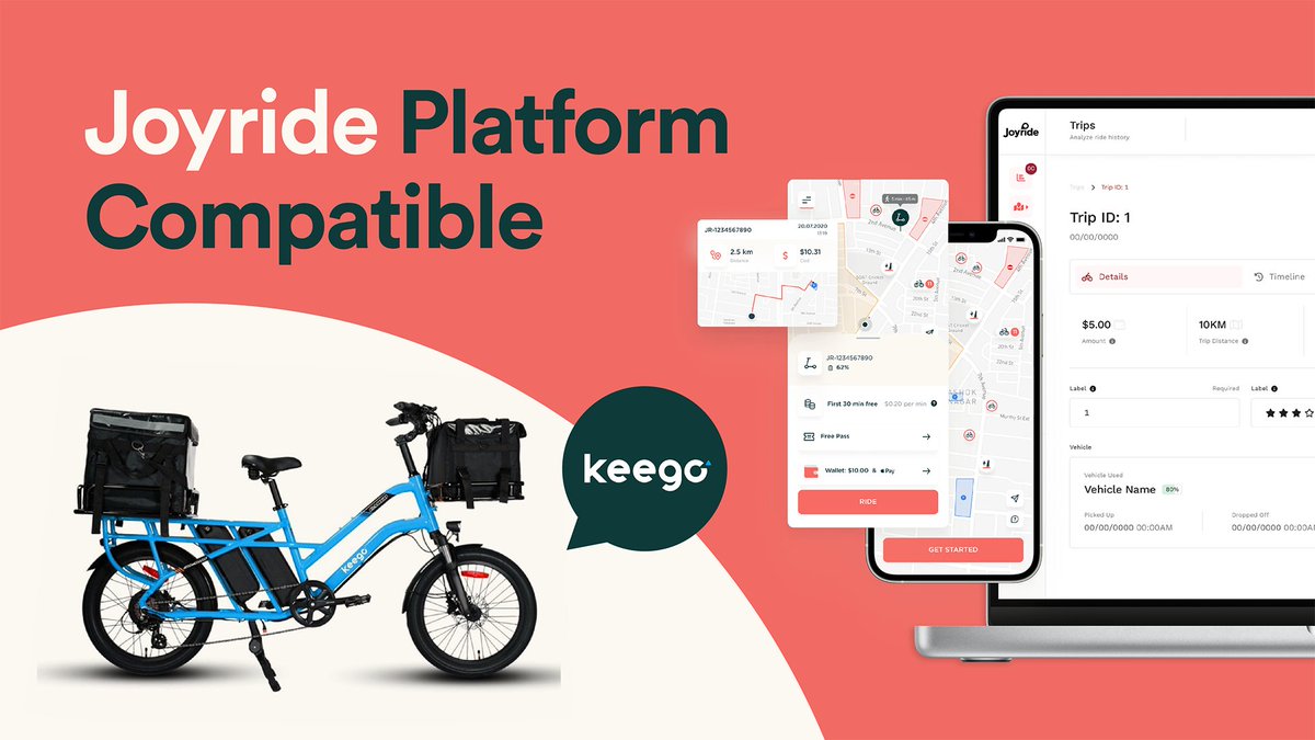Day one <a href="/EUROBIKE_SHOW/">EUROBIKE</a> and we have some news 🚲

Meet Keego Mobility's new KG3 delivery e-bike. It's low on maintenance, high on security—and fully compatible with Joyride’s software platform  joyride.city/blog/joyride-s…

And, meet with us! <a href="/VinceCifani/">Vince Cifani</a> is in Frankfurt all week.
