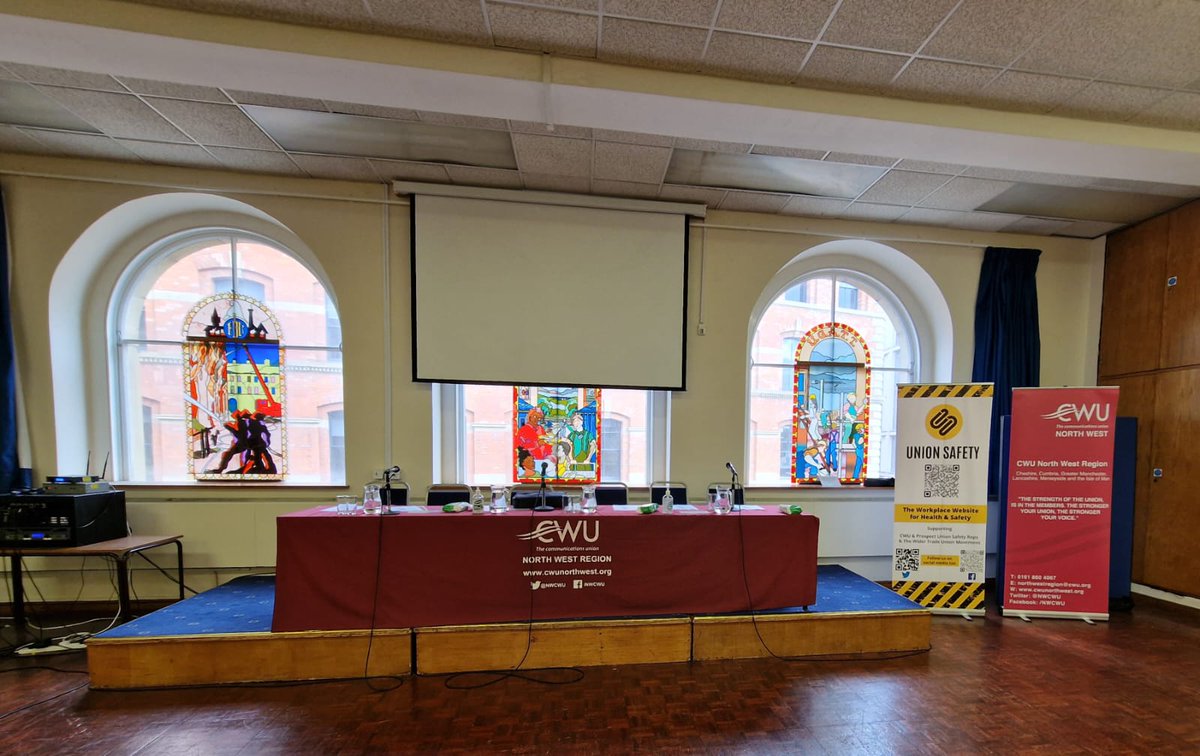 MarkydHolt's tweet photo. What a fantastic day, 70 of our NW  @CWUnews  H&amp;S reps in attendance huge thank you to all our guest speakers. Trade unions are the last line of defence for working people #JoinAUnion #TheCWU #healthandsafety https://t.co/KxxjIUvsTE