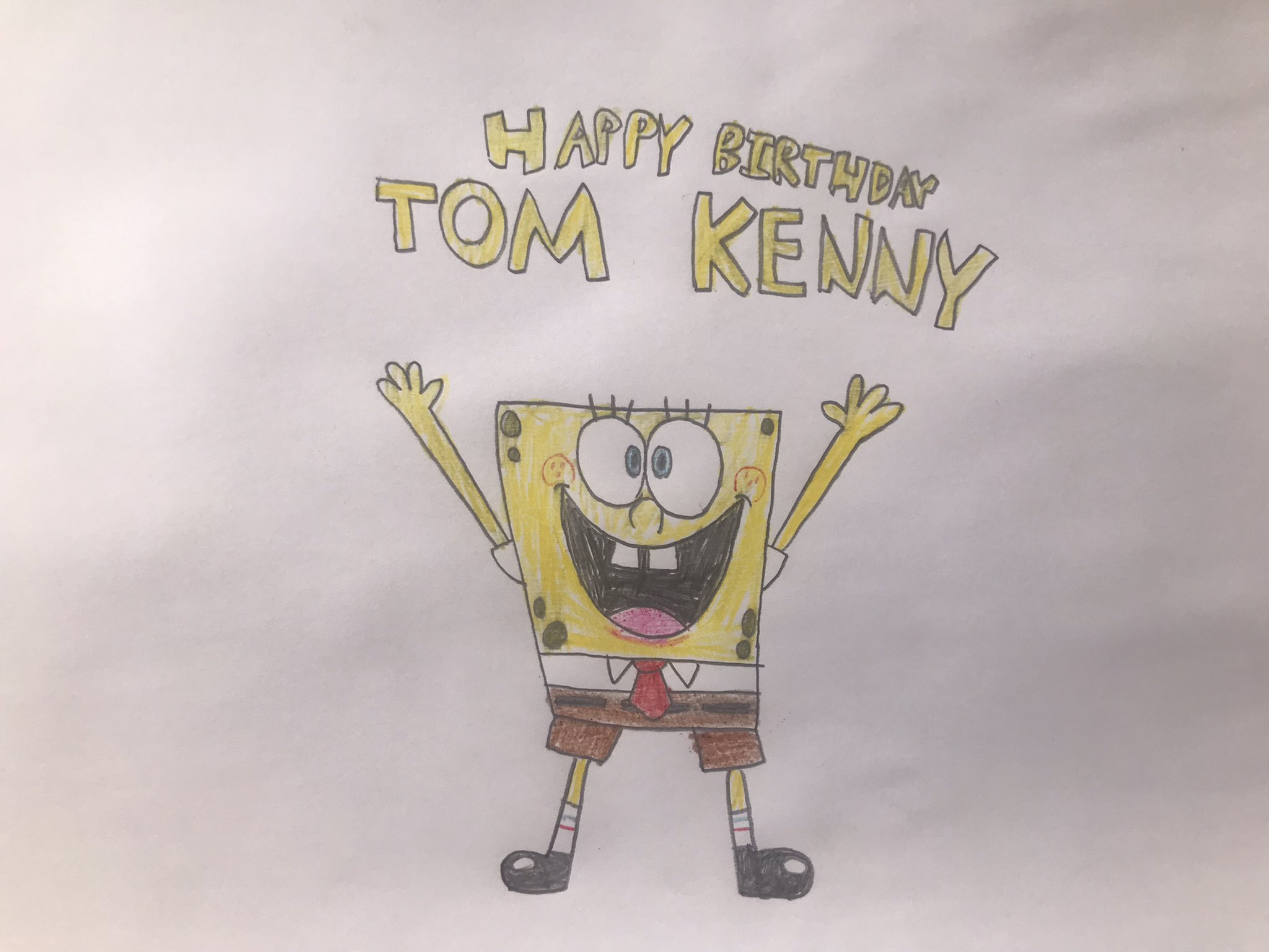 Happy birthday to Tom Kenny, the voice of my favourite Nickelodeon character, SpongeBob SquarePants! 