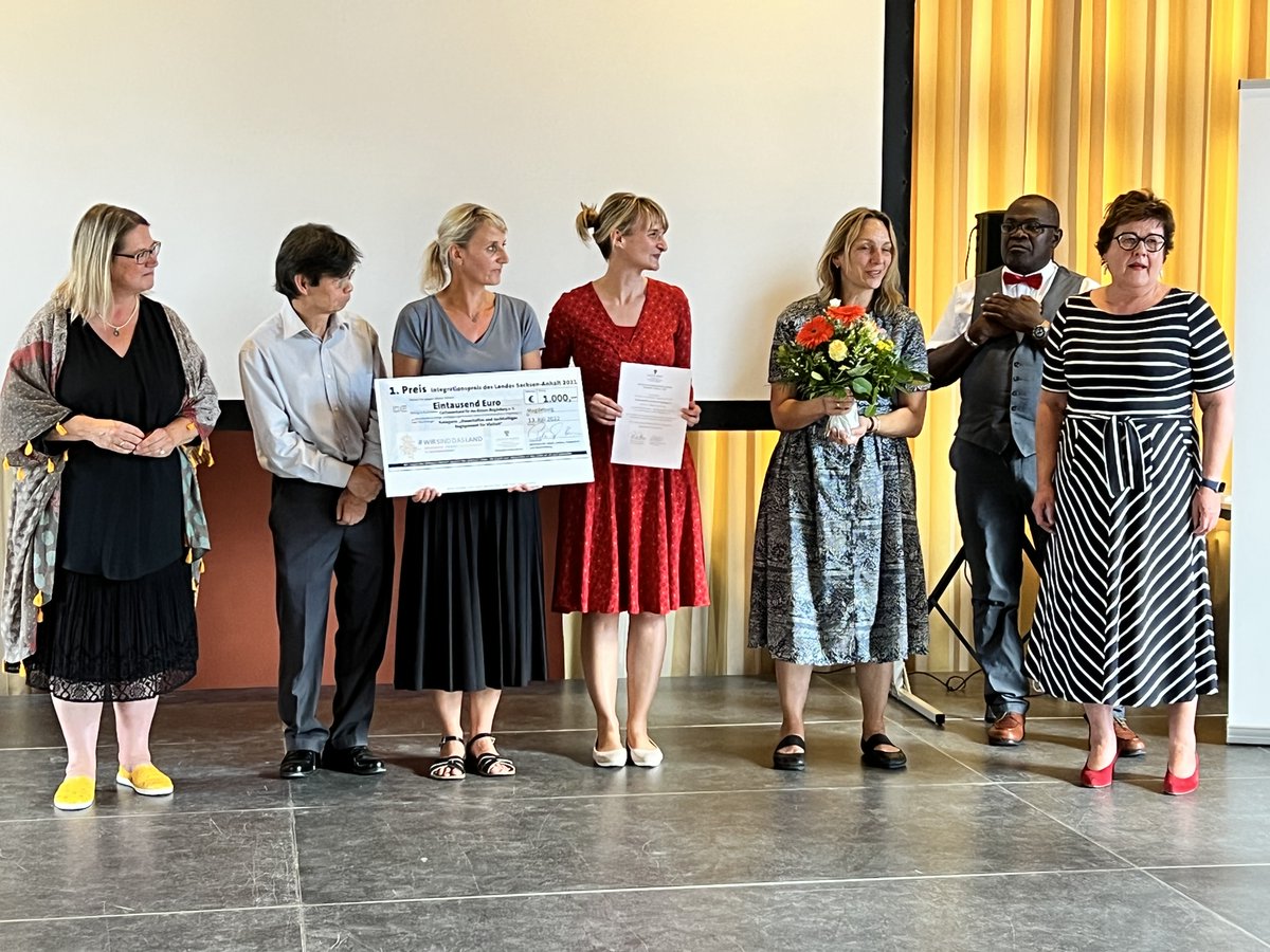 1/2: Yes - der Integrationspreis Sachsen-Anhalt.de für unser Interkulturelles Beratungs- und Begegnungszentrum in Magdeburg-Buckau - caritas-magdeburg.de/unsere-hilfe-b…  1. Preis in der Kategorie „Dauerhaftes und nachhaltiges Engagement für Vielfalt“. Denn …