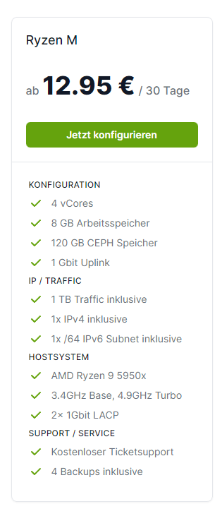 ⚡️ GAME KVM SERVER VERLOSUNG ⚡️

Wir verlosen 3x unser Angebot "Game KVM Server Ryzen M" für jeweils 30 Tage!

Bedingungen:
- Follower sein
- Liken
- Einen Freund markieren

Das Gewinnspiel geht bis zum 25.07.2022 - 20:00 Uhr!
Viel Erfolg! 💚

datalix.de/game-kvm-serve…