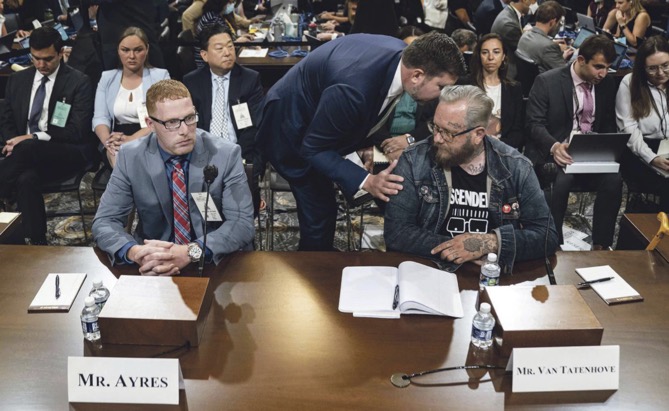 Oath Keepers odd apparel choice for the #January6thHearings and the <a href="/descendents/">DESCENDENTS</a> have already disavowed them and their ideology. The Descendants have always been a classy group. (Trivia: Enigma manufactured and distributed "Milo Goes to College" back in the day.