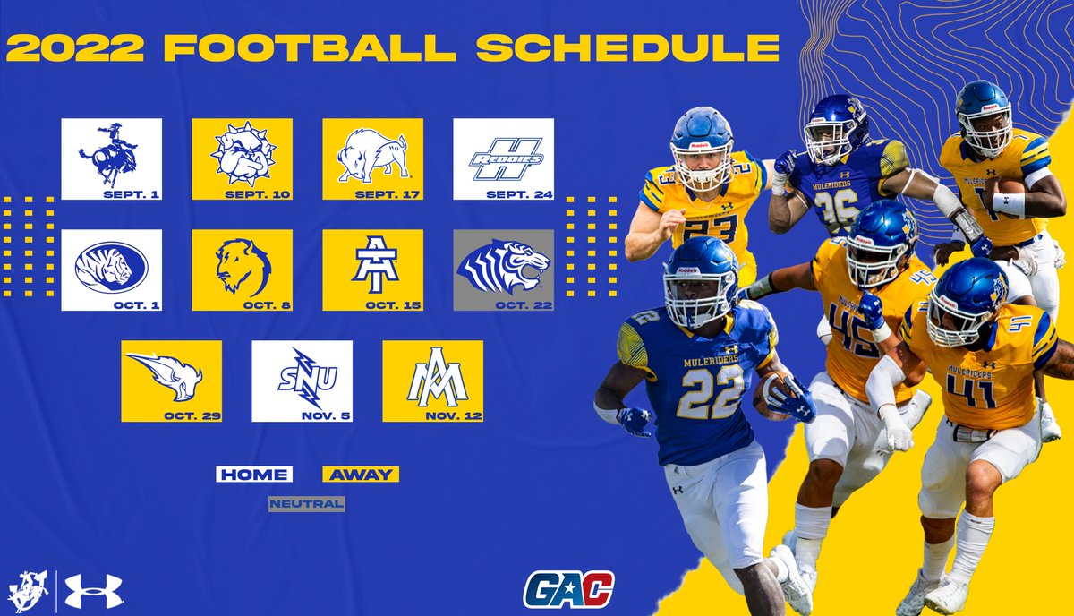 5⃣0⃣ days until we kick off the '2⃣2⃣ Mulerider football season at Wilkins Stadium‼️💪😈🏈

#GoMuleriders #RideAsOne