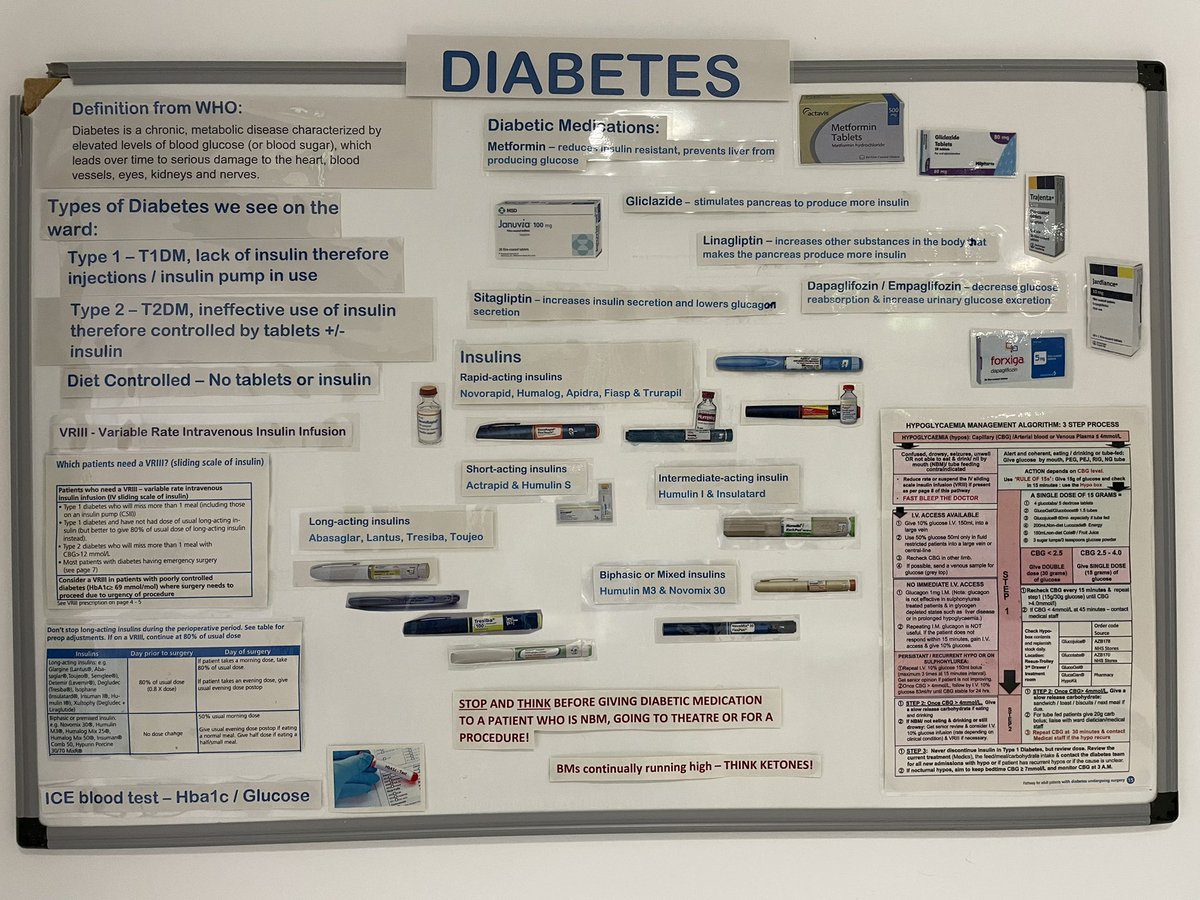 Diabetes is very predominant on my ward <a href="/MVCcmft/">MVCmft</a> so thought some education for all our staff would be useful! #diabetes #education #linknurse #lowerincidentsoccuring <a href="/MRIdiabetes/">The Diabetes, Endocrinology and Metabolism Centre</a> <a href="/Ines_VFonseca/">Ines Fonseca</a> <a href="/CastleFox/">Beth Rose Hopper</a> <a href="/vincywilson98/">Vincy Wilson</a>