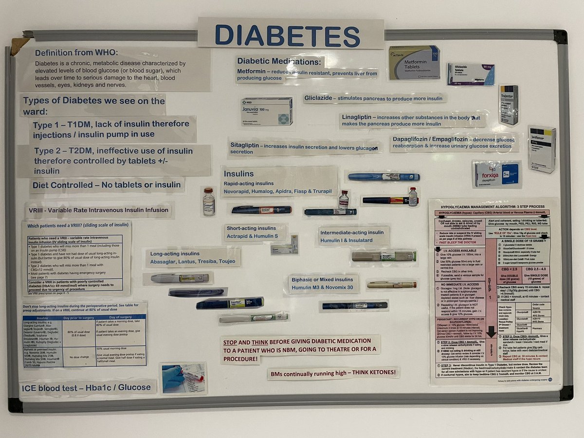 Diabetes is very predominant on my ward @MVCcmft so thought some education for all our staff would be useful! #diabetes #education #linknurse #lowerincidentsoccuring @MRIdiabetes @Ines_VFonseca @CastleFox @vincywilson98