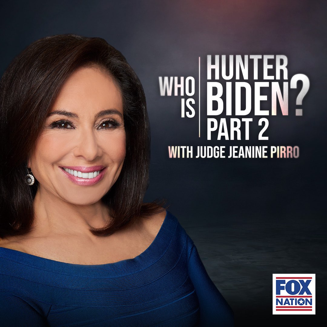 Have you checked out Part 2 of ‘Who is Hunter Biden?’ Watch now on @foxnation!