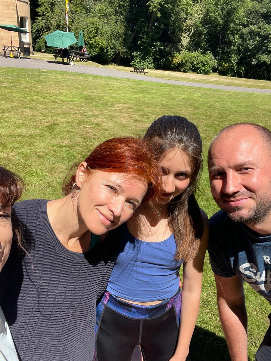 UmbrellaYoga's tweet photo. Wednesdays 11am - 1pm - Yoga at @AUGBHUDDS (Hudds Ukrainian Club). Thank you @TSL4Communities for making this possible through #MeetTryLearn π practicing yoga and forming new friendships. #AccessibleYoga #YogaForAll https://t.co/rOfQ1bpdNy