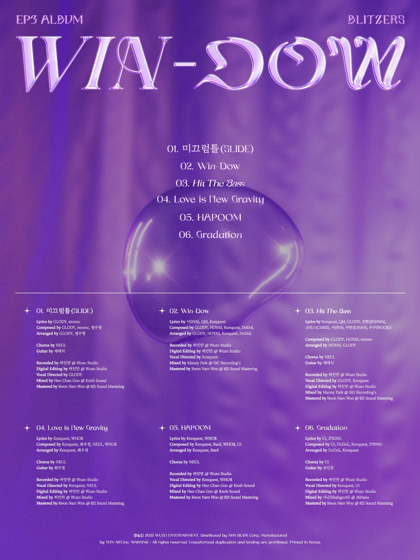 Pink Lotus Ink on Twitter "Aujourd'hui BLITZERS a publié la tracklist