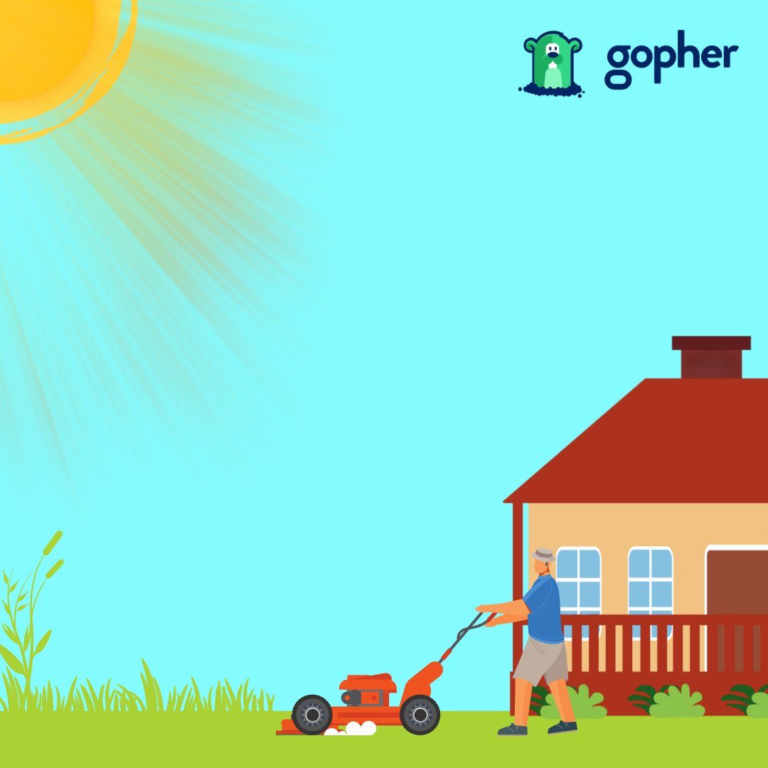 GopherMobileApp's tweet photo. Got yard work that needs to get done? Have a Gopher do it! Let a Gopher keep your yard pristine for those Summer cookouts and lounging sessions.
#gopher #summer #summerchores #lawncare #hustlecheck #entrepreneur https://t.co/HM4c0XdBkE