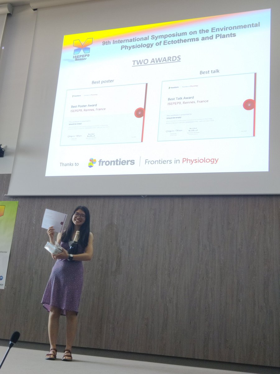 And the award for best poster goes to Aijuan Liao !! Congratulations 🎉🎉

#ISEPEP9