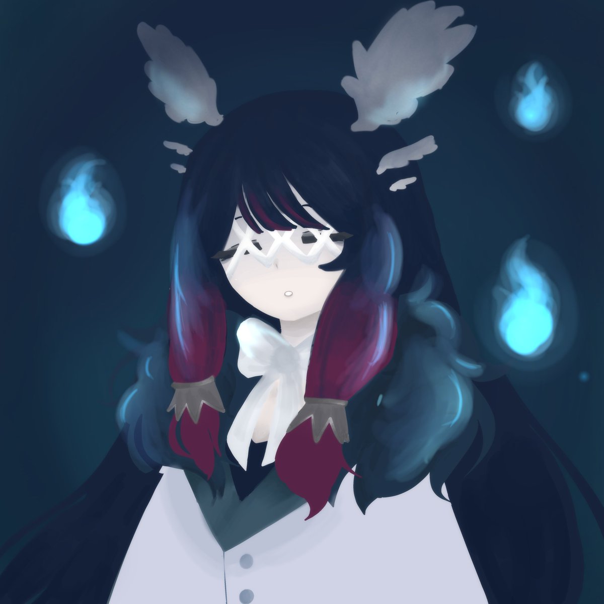 _c4pid's tweet image. Columbina!! I thought she was rily pretty so I drew her :)