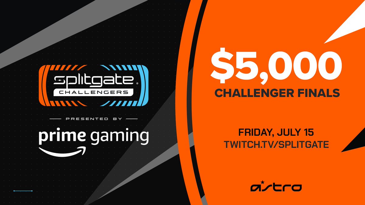 This Friday, join us for the @Splitgate Challengers Series Finals! 🏆 Two teams will emerge victorious and qualify for Sunday's #SplitgateProSeries Relegation Playoffs. 🕓 Watch the Amateur Finals at 4pm PT / 7pm ET 📺 Twitch.tv/Splitgate
