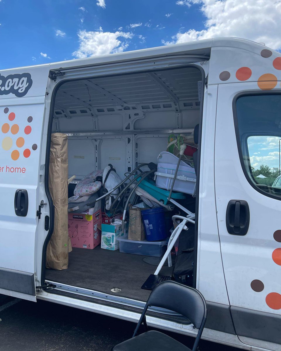 AspenGroveCTR's tweet image. #weecycle was here today collecting baby gear and supplies! Thanks for all of your donations!