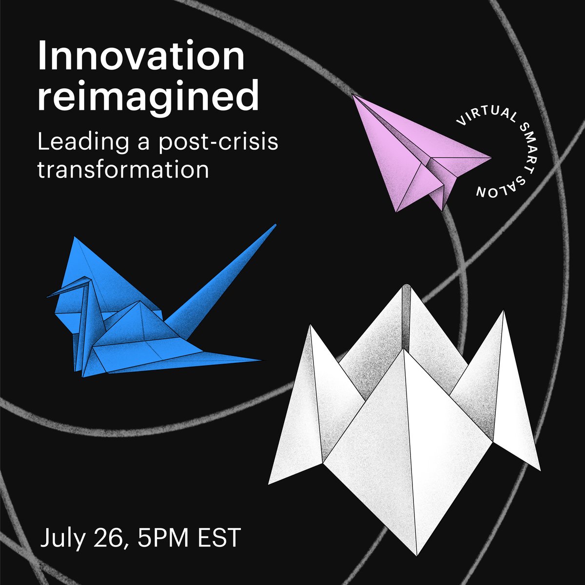 Join Smart Design for a Virtual Smart Salon, Innovation reimagined on Tuesday, July 26 @ 5PM EST. We will welcome panelists from @Logitech, @CP_News, and @Clear for a conversation on innovation for a post-crisis world. Register now. bit.ly/3uIpLdy #virtualsmartsalon