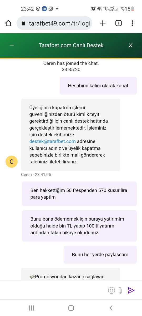 Galatasaray maçı için eklenen 50 frespen TUZAGINA düşmeyin bu site kadar alcagini tanımadım.  50 frespeni aldım 570 kusur para yaptım bu paranın 200 unu çekebileceğim söylenmişken yatirimim olduğu halde paramı vermediler

<a href="/tarafbetgiris/">Tarafbet Giriş</a>  <a href="/betturkey/">Bet Turkey</a> <a href="/sosyal_pinbahis/">PİNBAHİS RESMİ</a>