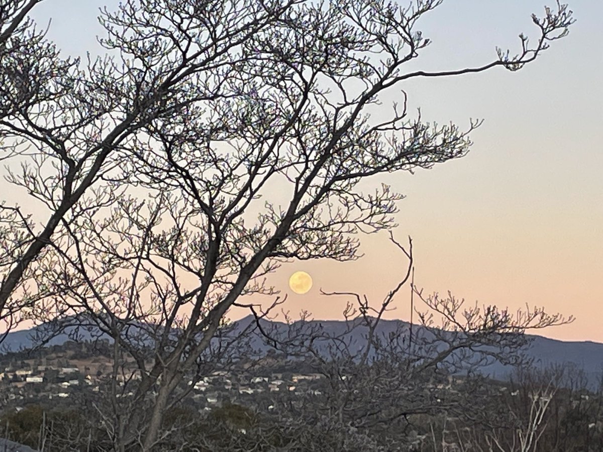 Moonset over the mountains #Cbrrrr #fullmoon #rightnow