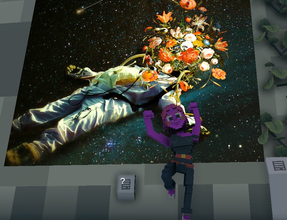 VIKASheamY's tweet photo. @TheSandboxGame @MOCDA_ I just participated in the #TheSandbox weekly contest for a chance to win 200 mSAND! Here is my favorite piece from the ‘Impossible Worlds’ exhibition, check out my screenshot below!
👇 https://t.co/EFyM8fmMzA