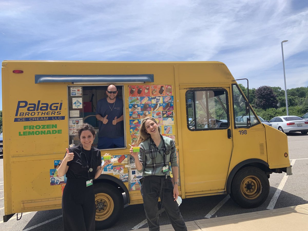 BrownEndocrine's tweet photo. First year Endocrine Fellows, Drs. Fernandez and Mendez enjoying a hot summer day in RI ! Thanks @BrownMedPhys for the 🍦🍦🍦🍦! @GGBROWN20 @GabyFernandezM3 https://t.co/HuGsA9b91G