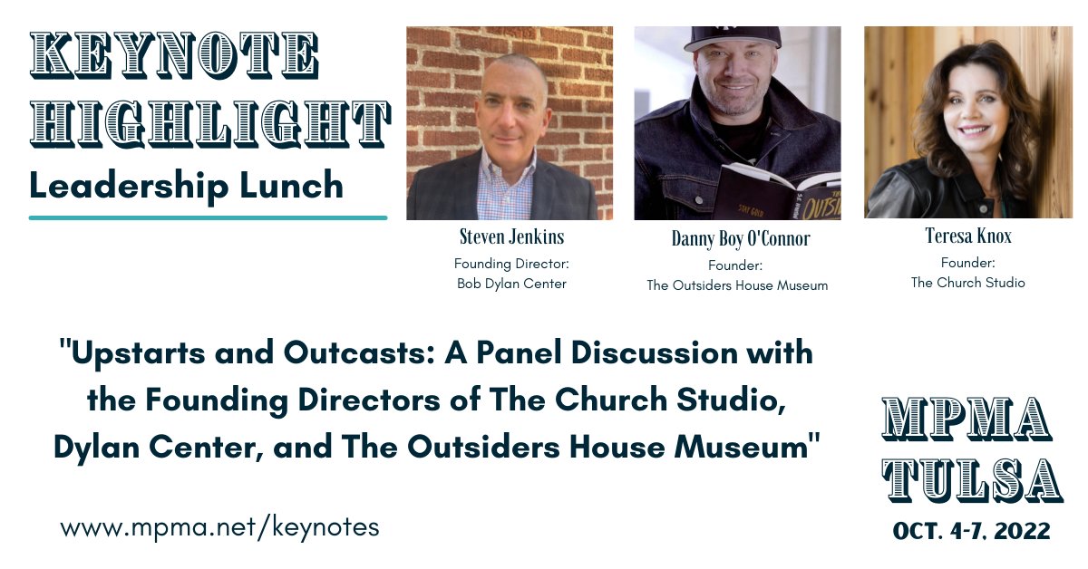 mpma1's tweet photo. Let's not bury the lede.  We are super excited to bring you a panel including three of Tulsa's coolest.  Check out all of the 2022 keynote speakers here: https://t.co/LzXvppCONr https://t.co/x0meXosRib