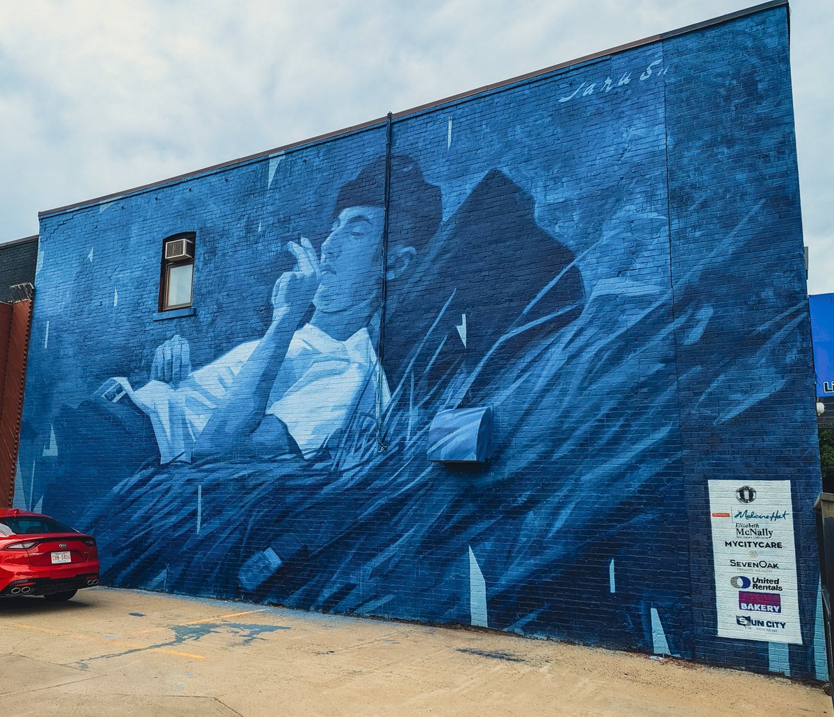 Another recently completed (and amazing!) mural in our community. Stunning work from <a href="/youngjarus/">DEL</a>. So many beautiful murals in this city. #choosepositivemh #yxh #medhat #medicinehat