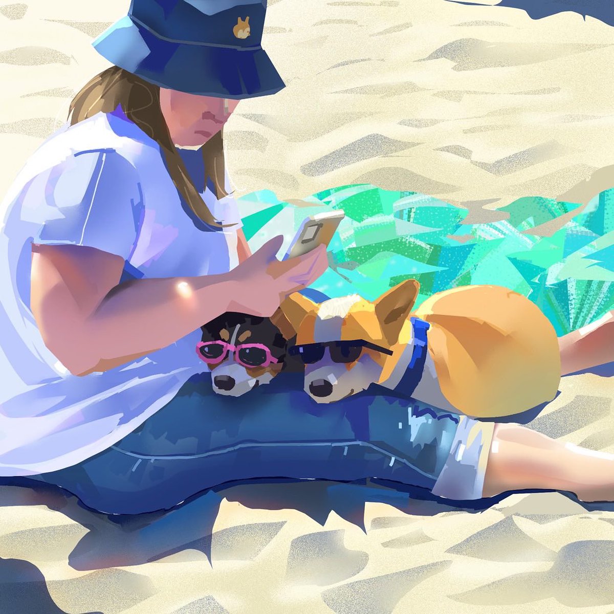WangchiehA's tweet photo. Corgi sketches. #digitalart #corgi #art https://t.co/yArO9qGIhu