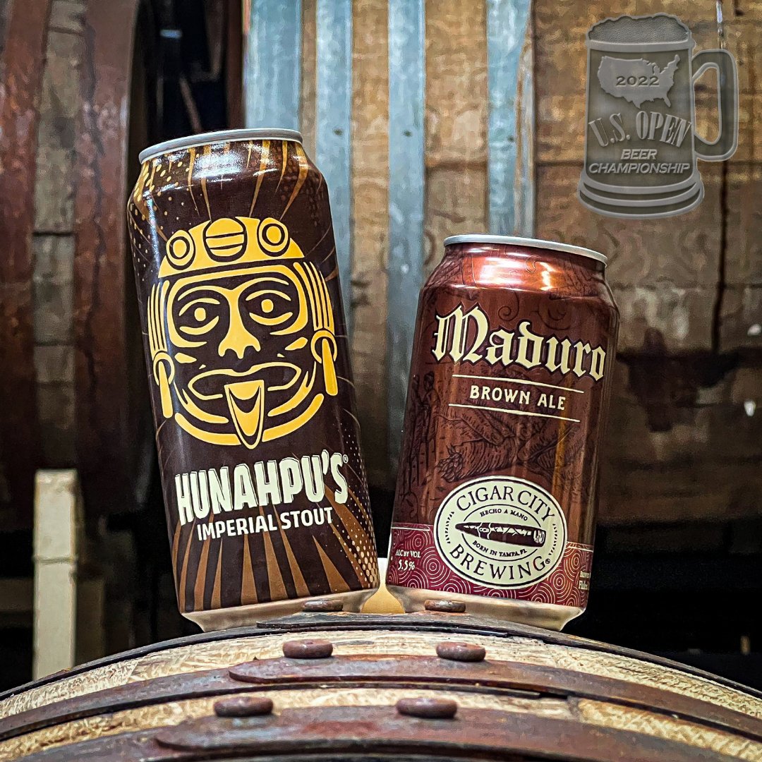 We're thrilled that the <a href="/USOpenBeerChamp/">U.S. Open Beer Championship</a> recognized the talent and hard work of our team, awarding Cigar City Brewing two silver medals during this year's judging.  Congrats all 2022 award winners!

🥈 Hunahpu's Imperial Stout - Imperial Stout Specialty
🥈 Maduro - Brown Porter