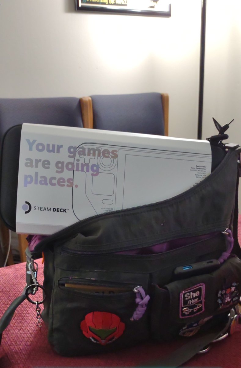 I'mma need a bigger purse... #SteamDeck