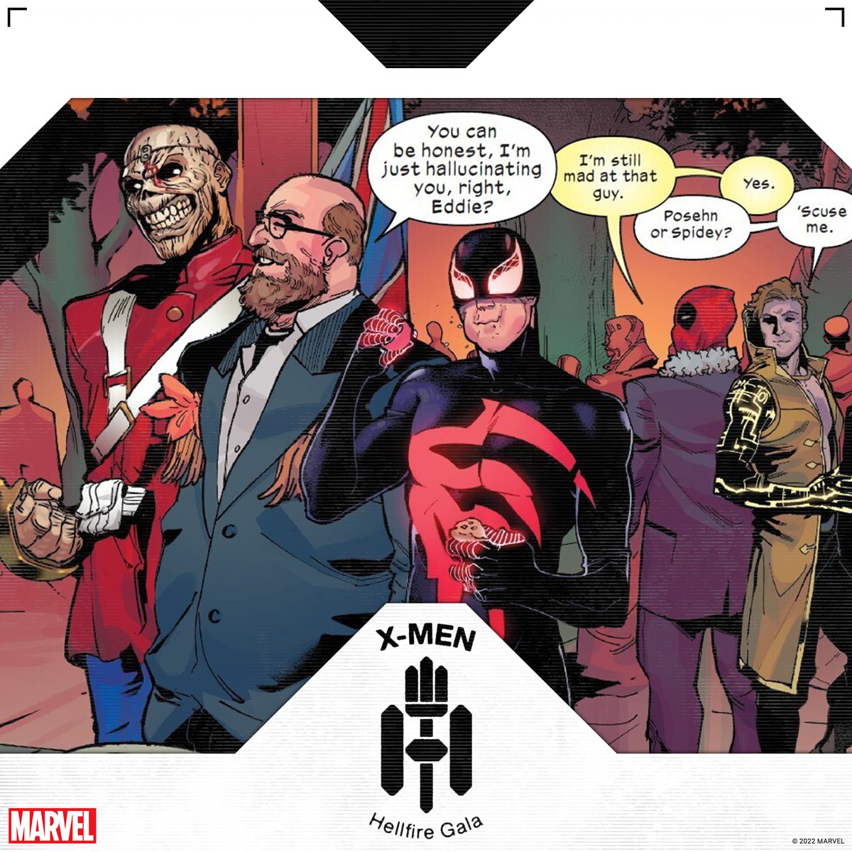 EDDIE??! Look who showed up at <a href="/Marvel/">Marvel Entertainment</a> 's biggest night for mutantkind! 🔥

Check out Eddie’s guest appearance in ‘X-Men: Hellfire Gala’ #1, out now at your local comic book shop. 

#XMenHellfireGala #IronMaiden #Marvel #Eddie #Comic #Xmen