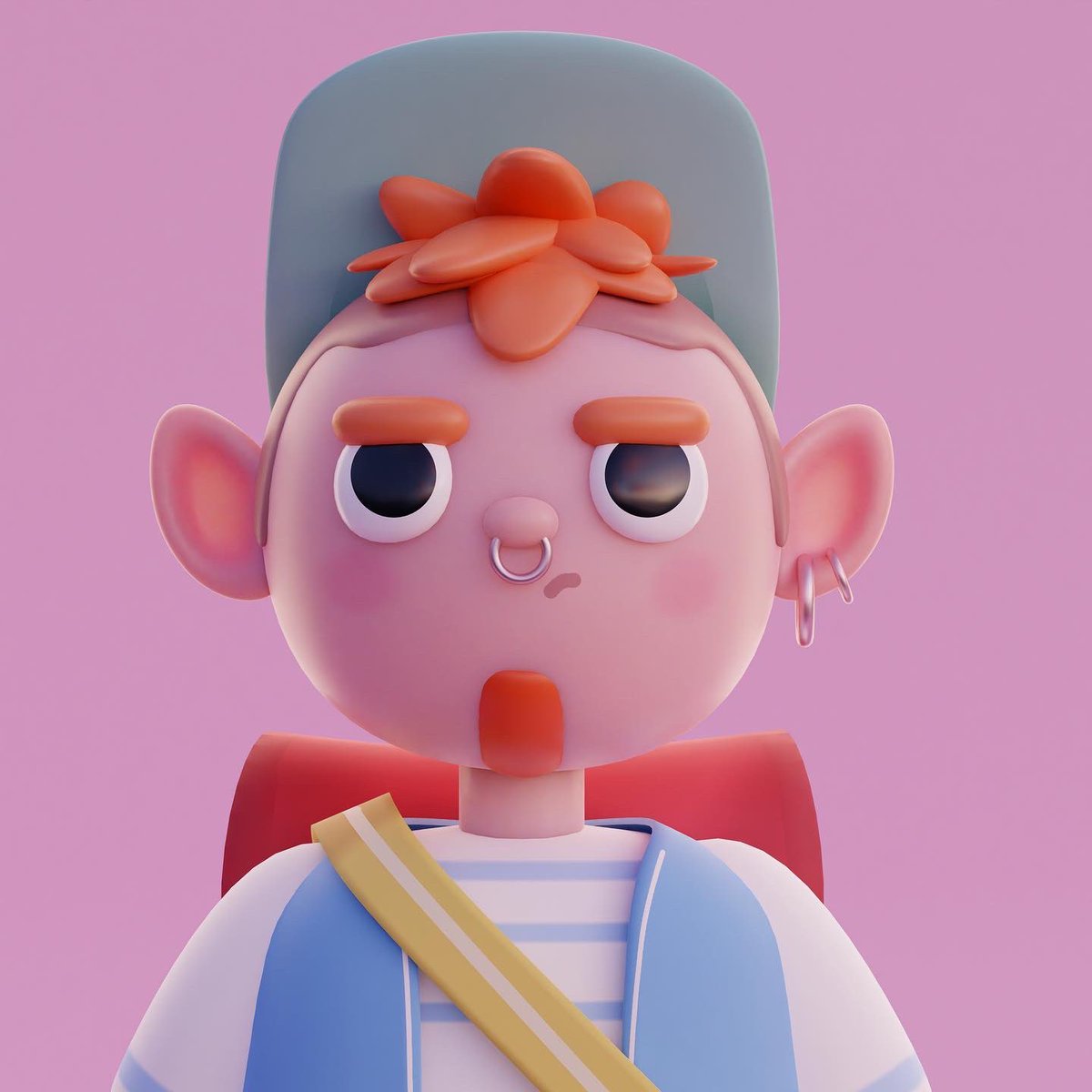 Trapped_mindT's tweet photo. Haven’t been doing much but this cool guy on @Blender #Blender3d #3d #3dcharacter https://t.co/sd1kj1V63s