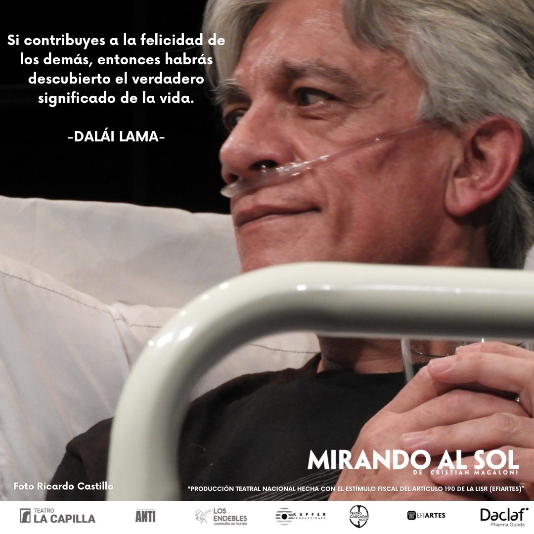KUPFERProd's tweet photo. Contribuir para significar 😉
𝙈𝙄𝙍𝘼𝙉𝘿𝙊 𝘼𝙇 𝙎𝙊𝙇 LLEGA A SU FIN
@LaCapillaTeatro •sábado y domingo 18h•🎟Taquilla y https://t.co/63f5NhBbIU
#MirandoAlSol #padreehijo #DalaiLama #espiritualidad #teatro #findetemporada https://t.co/4jS0dsapgL