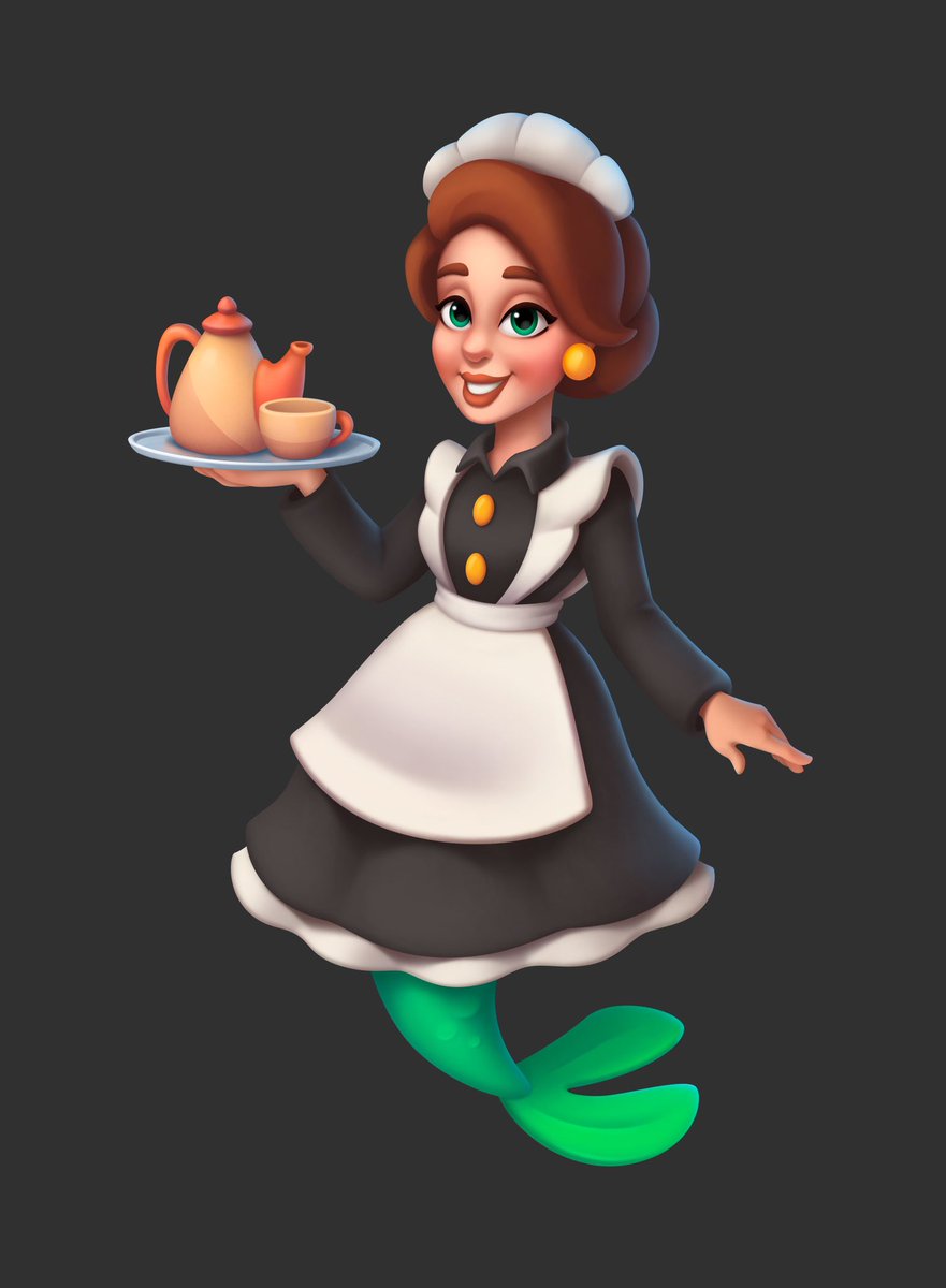 lemonkiller6's tweet photo. MerMaid
#fishdom #playrix #maid #mermaid #gameart #casual #conceptart #characterdesign https://t.co/utMIutWY98