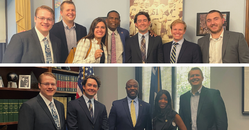 cgousu's tweet image. Our @MiaBLove Fellows traveled to Washington DC this week to share their research with policymakers.

So far, they've discussed transportation policy with @BurgessOwens and criminal justice reform with @SenatorTimScott.