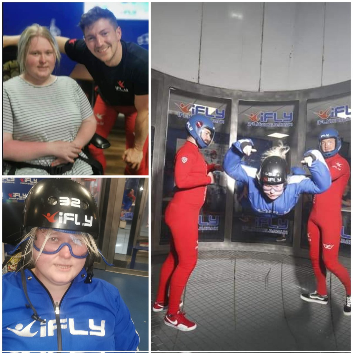 Huge thank you to <a href="/iFLY_UK/">iFLY UK Indoor Skydiving</a> Manchesters flying instructor  Daniel Tirnovan and his Co instructer for ensuring an incredible experience for <a href="/funkywheelies/">Kelsey speed</a> #summeradventures #ifly #flyinghigh #accessforall #memories