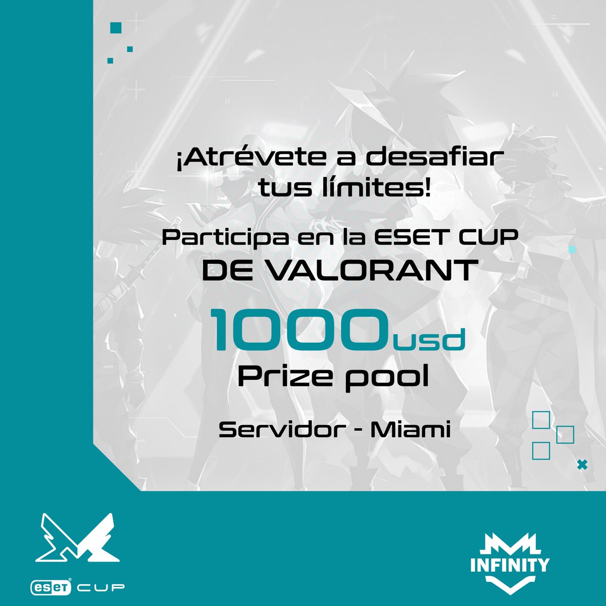 Registra a tu equipo para participar en la <a href="/ESETLA/">ESET Latinoamérica</a> CUP una competencia 5 v 5 de #VALORANT donde cualquier equipo podrá participar.

battlefy.com/.../62b35d77e1…...

#ESETCUP #VALORANT #eSports 

battlefy.com/rk-casters/ese…