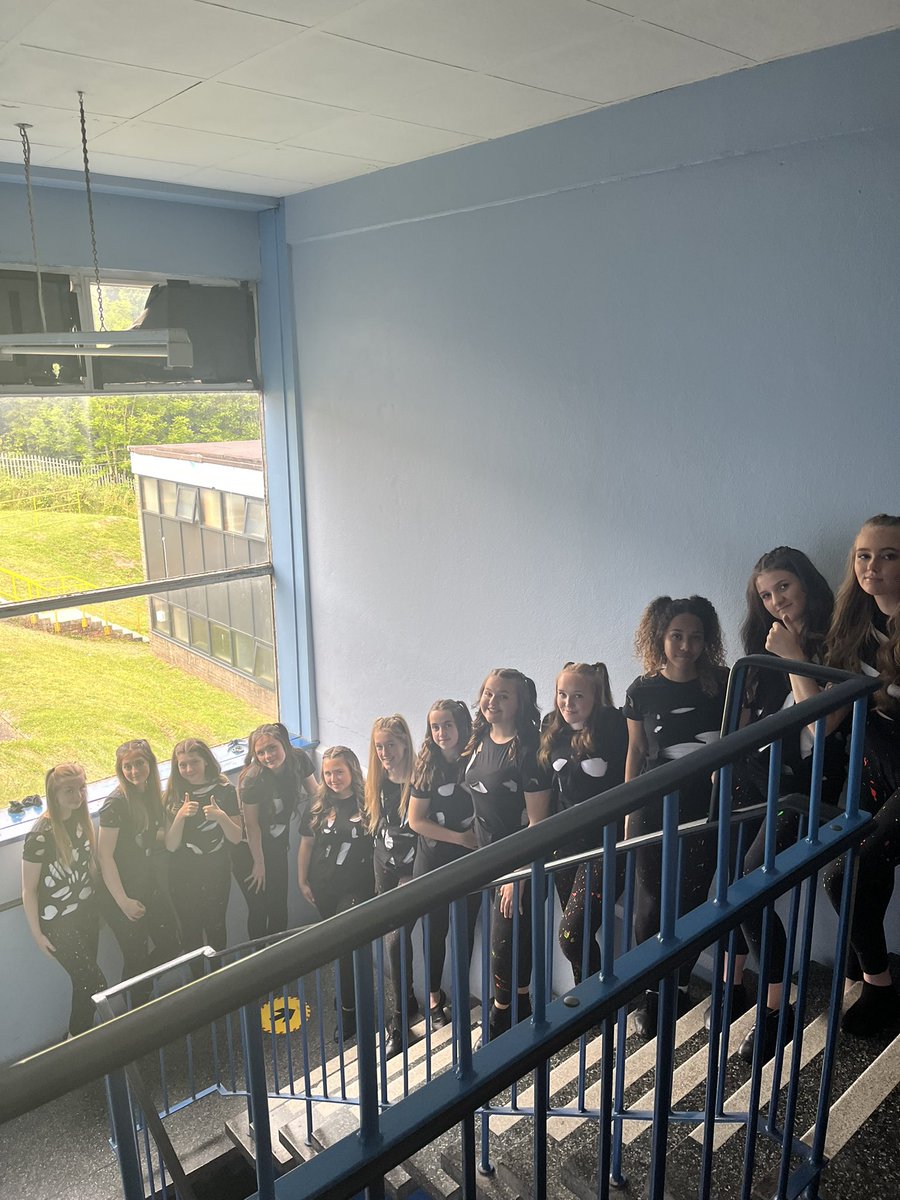 Year 10 ready and waiting in the wing, smash it girls!