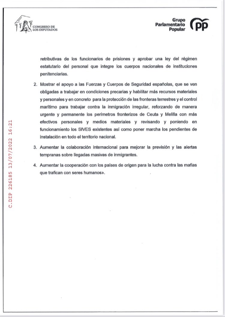 anadebande's tweet photo. La propuesta del @GPPopular del debate del Estado de la Nación que se votará mañana sobre las Fuerzas y Cuerpos de Seguridad y los Funcionarios de Prisiones.
Esperemos que salga adelante!💪 https://t.co/9k8LXil83k