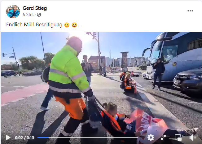 Stefan_K__'s tweet photo. Gerd #Stieg, Kreisvorstand der #AfD #Brandenburg an der #Havel, bezeichnet #Klimaaktivisten als "Müll".
#noafd 🤢 https://t.co/5L8soQPG6H